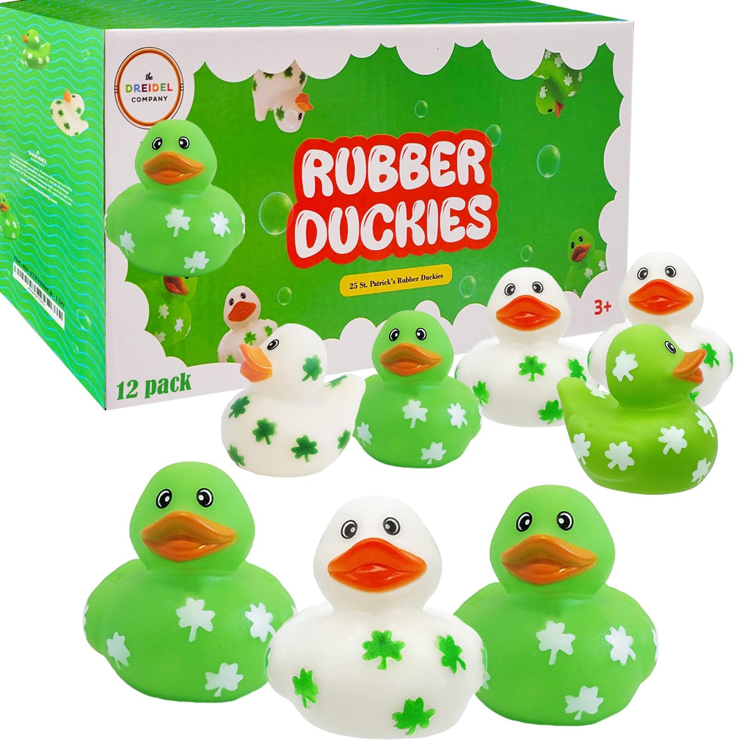 St. Patrick's Shamrock Rubber Duck 12-Pack – Pirate Bath Toys