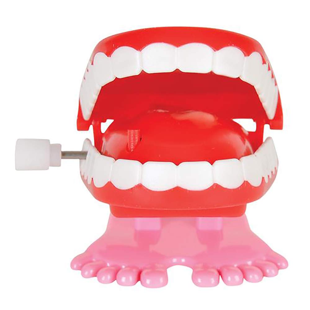 The Dreidel Company Wind-Up Teeth: Chomping & Chattering Toys (2-Pack) 1.75 Inches