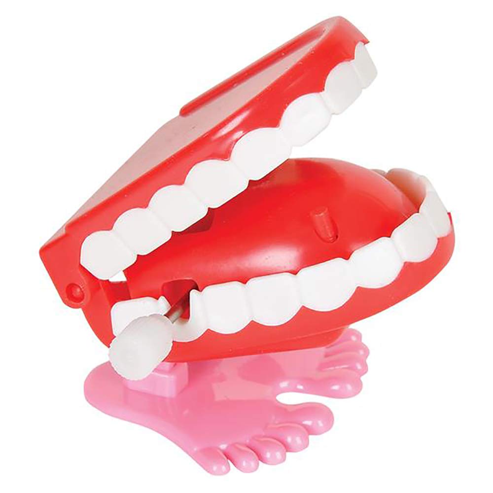 The Dreidel Company Wind-Up Teeth: Chomping & Chattering Toys (2-Pack) 1.75 Inches