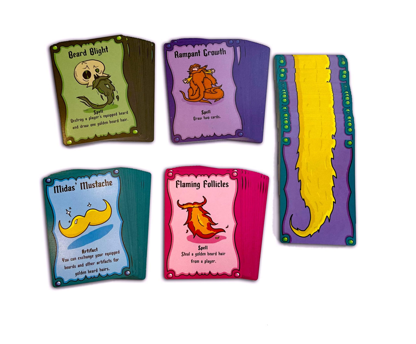 Beard Wizards Card Game for 2-5 Players by The Dusty Top Hat