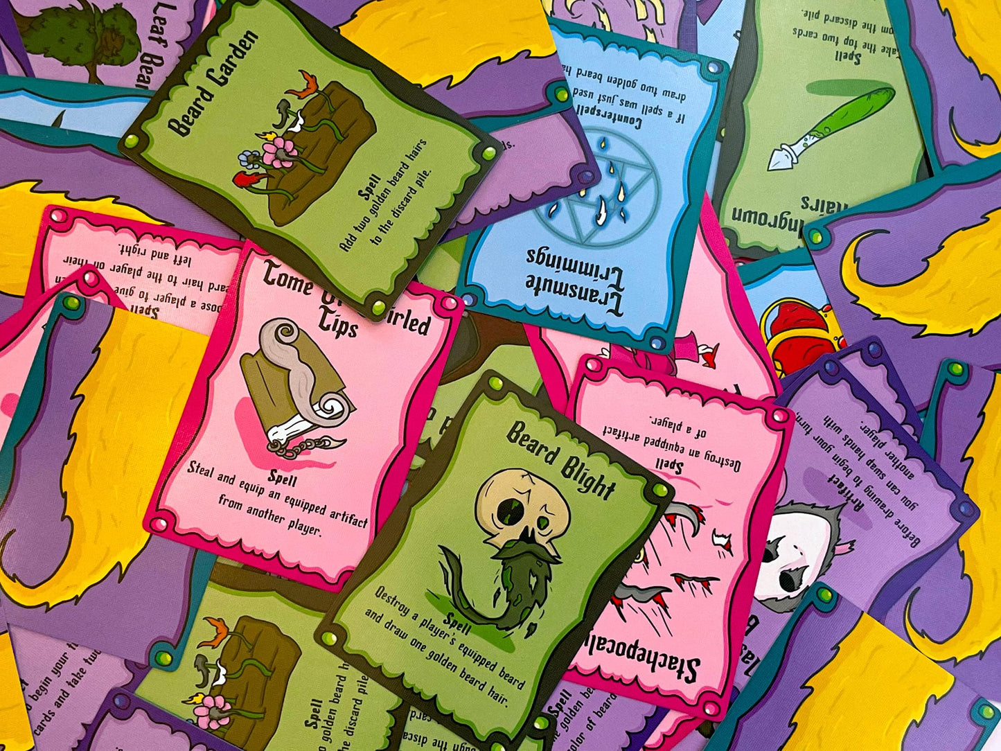 Beard Wizards Card Game for 2-5 Players by The Dusty Top Hat