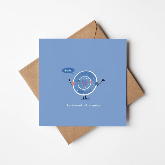Kawaii Science Card - Cute Periodic Table Greeting Card | STEM Teacher Gift