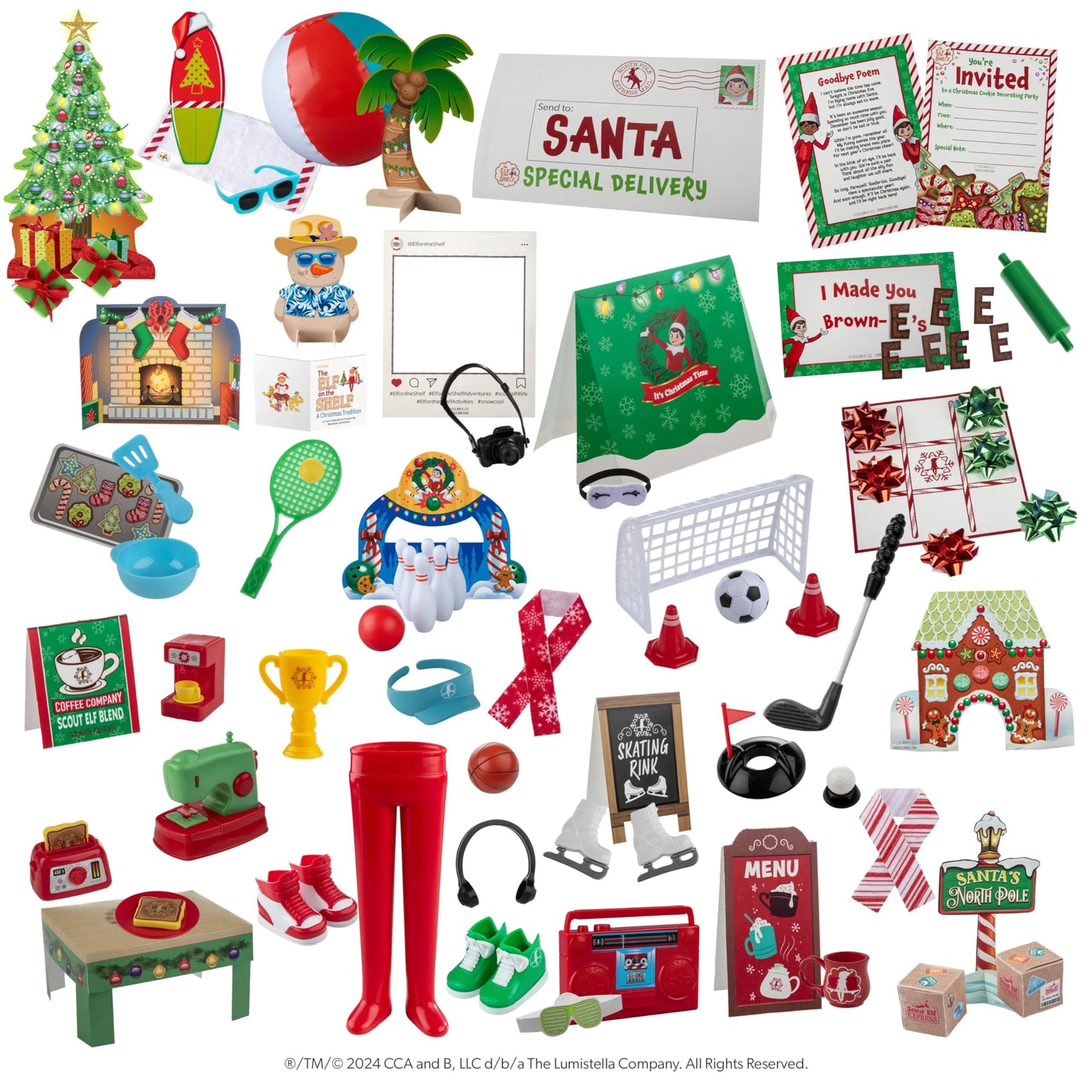 The Elf on the Shelf 24-Day Super Set — 80+ Props, MagiFreez Pants, Santa-Approved Elf Ideas Kit