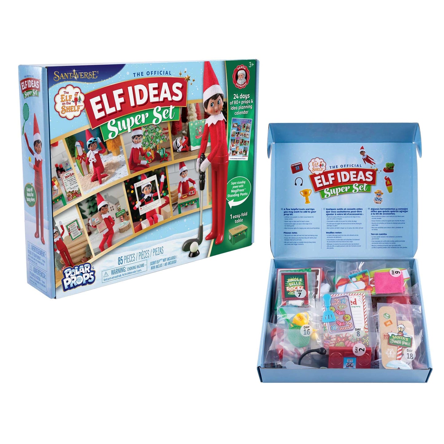 The Elf on the Shelf 24-Day Super Set — 80+ Props, MagiFreez Pants, Santa-Approved Elf Ideas Kit
