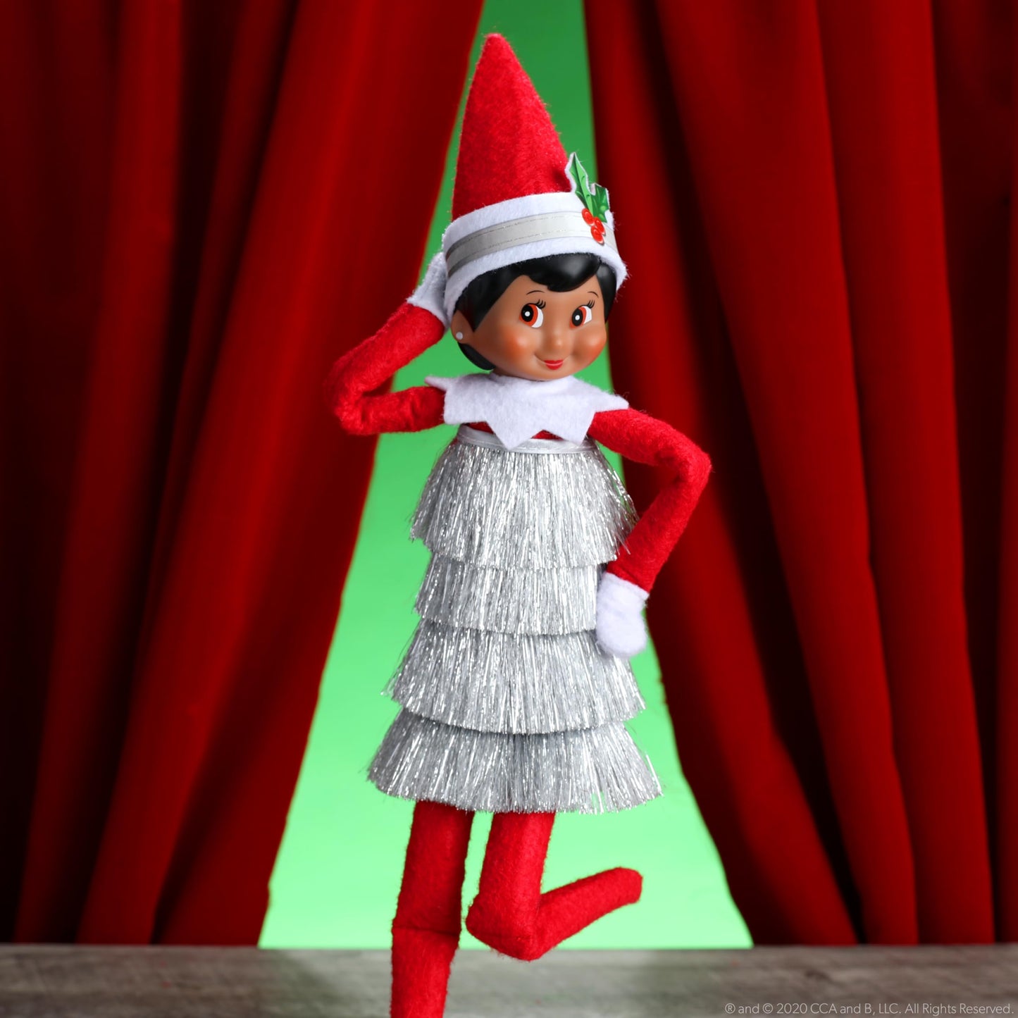 The Elf on the Shelf Claus Couture Tiny Tinsel Dress – Dazzling Vintage Elf Outfit