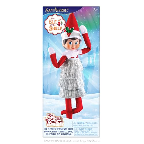 The Elf on the Shelf Claus Couture Tiny Tinsel Dress – Dazzling Vintage Elf Outfit