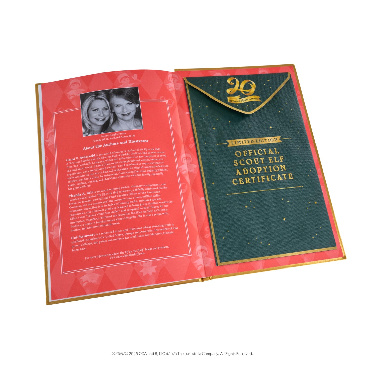 The Elf on the Shelf: 20th Anniversary Limited Edition Box Set – Posable Scout Elf, Storybook, Keepsake, Loungewear & Ornament