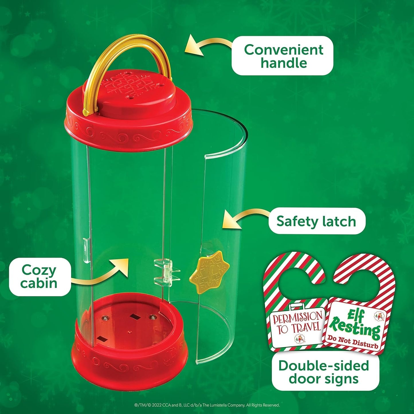 The Elf on the Shelf Christmas Tradition Box Set – Blue Eyed Boy Elf, Story Book & Scout Carrier