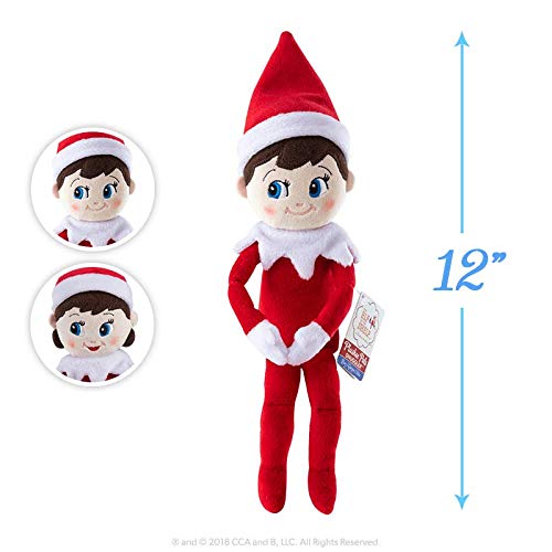 The Elf on the Shelf 12-Inch Plushee Pal Snuggler Elf Light – Girl & Boy, Soft Plush Year-Round Companion