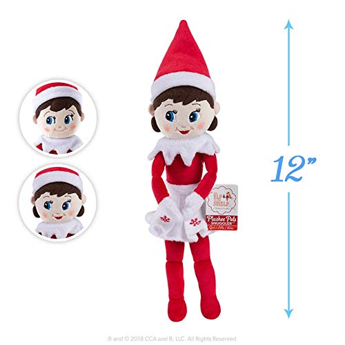 The Elf on the Shelf 12-Inch Plushee Pal Snuggler Elf Light – Girl & Boy, Soft Plush Year-Round Companion