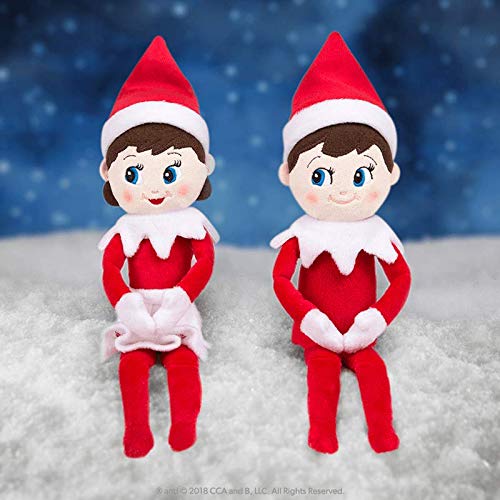 The Elf on the Shelf 12-Inch Plushee Pal Snuggler Elf Light – Girl & Boy, Soft Plush Year-Round Companion