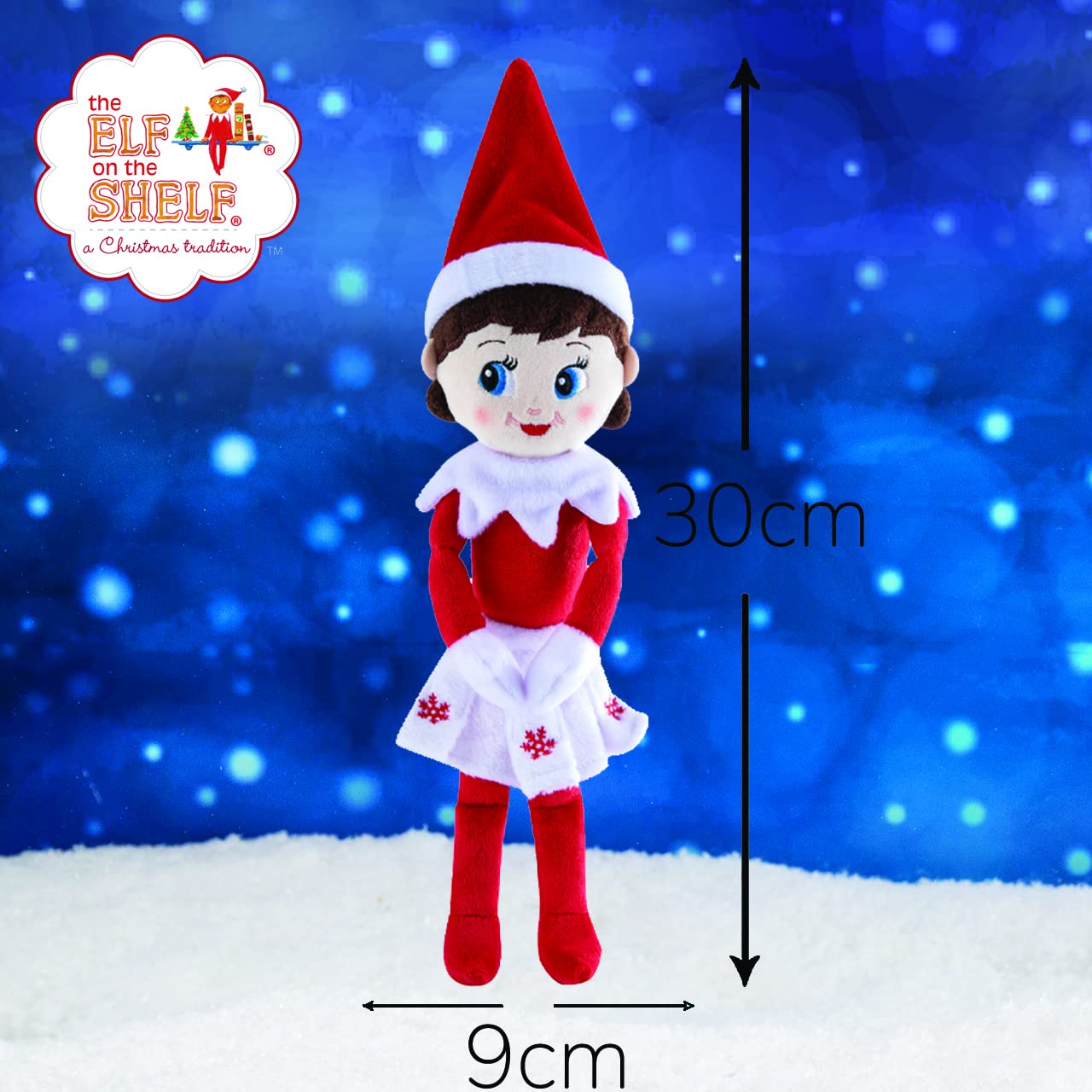 The Elf on the Shelf Plushee Pals Snuggler 12-Inch Girl | Soft Plush Elf Companion