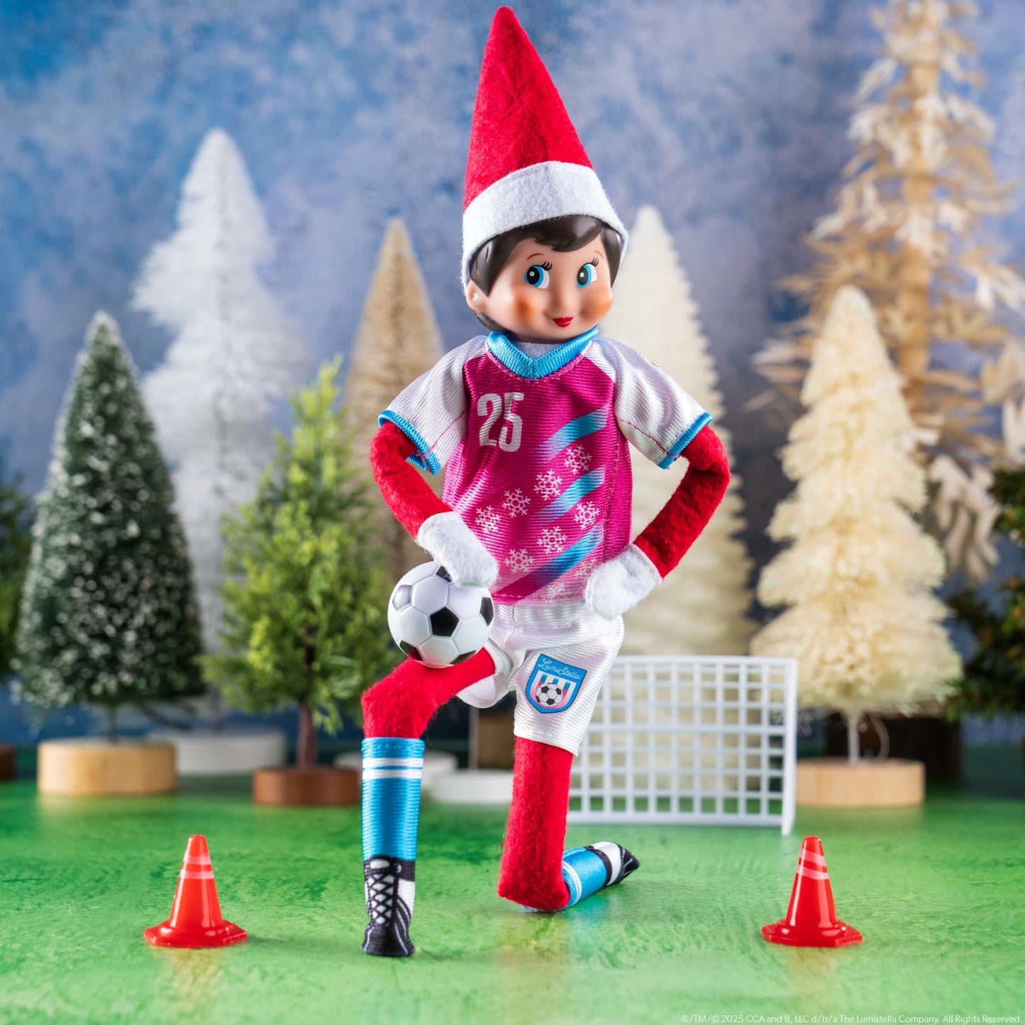 The Elf on the Shelf Polar Props North Pole Pitch Kit – 11-in-1 Elf Soccer Playset (Scout Elf Not Included)