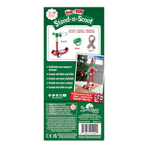 The Elf on the Shelf Stand n Scoot – Plastic Scooter Prop for Silly Christmas Elf Scenes