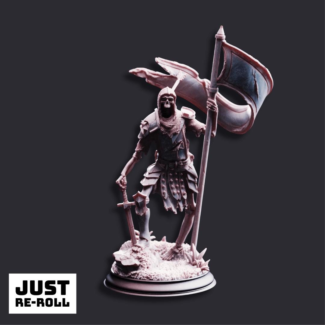 The Fallen & Damned Lost Crusaders - 3D Printed Monster Miniatures