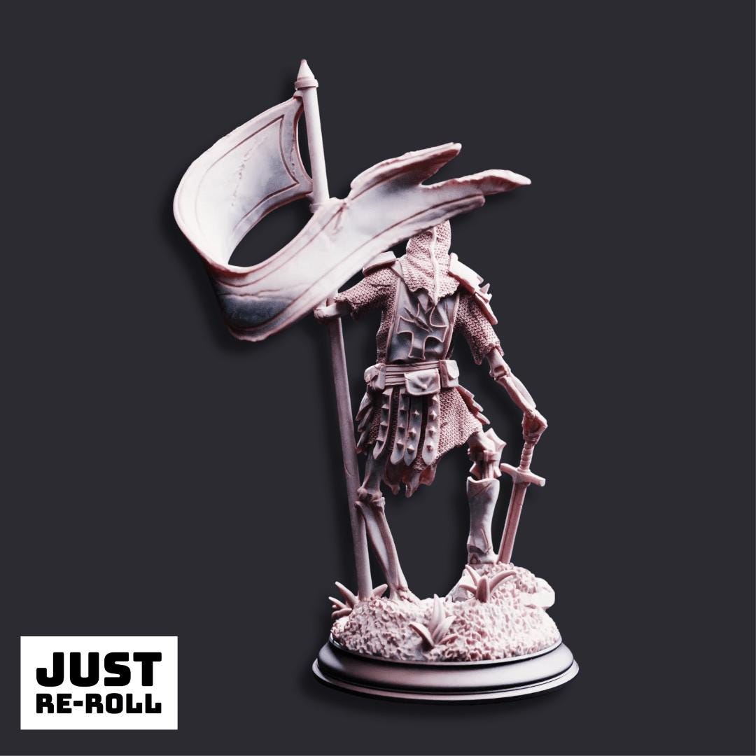 The Fallen & Damned Lost Crusaders - 3D Printed Monster Miniatures