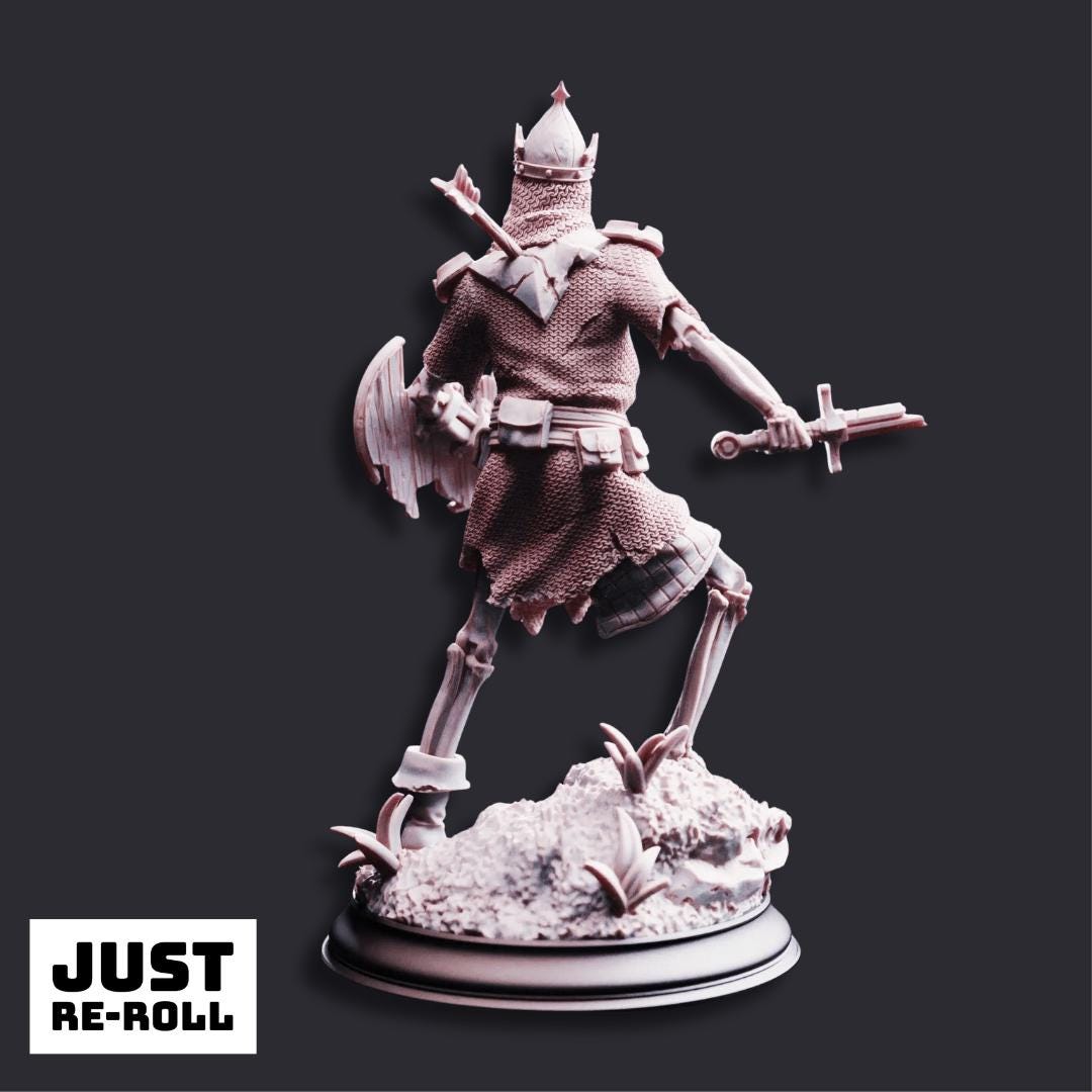 The Fallen & Damned Lost Crusaders - 3D Printed Monster Miniatures
