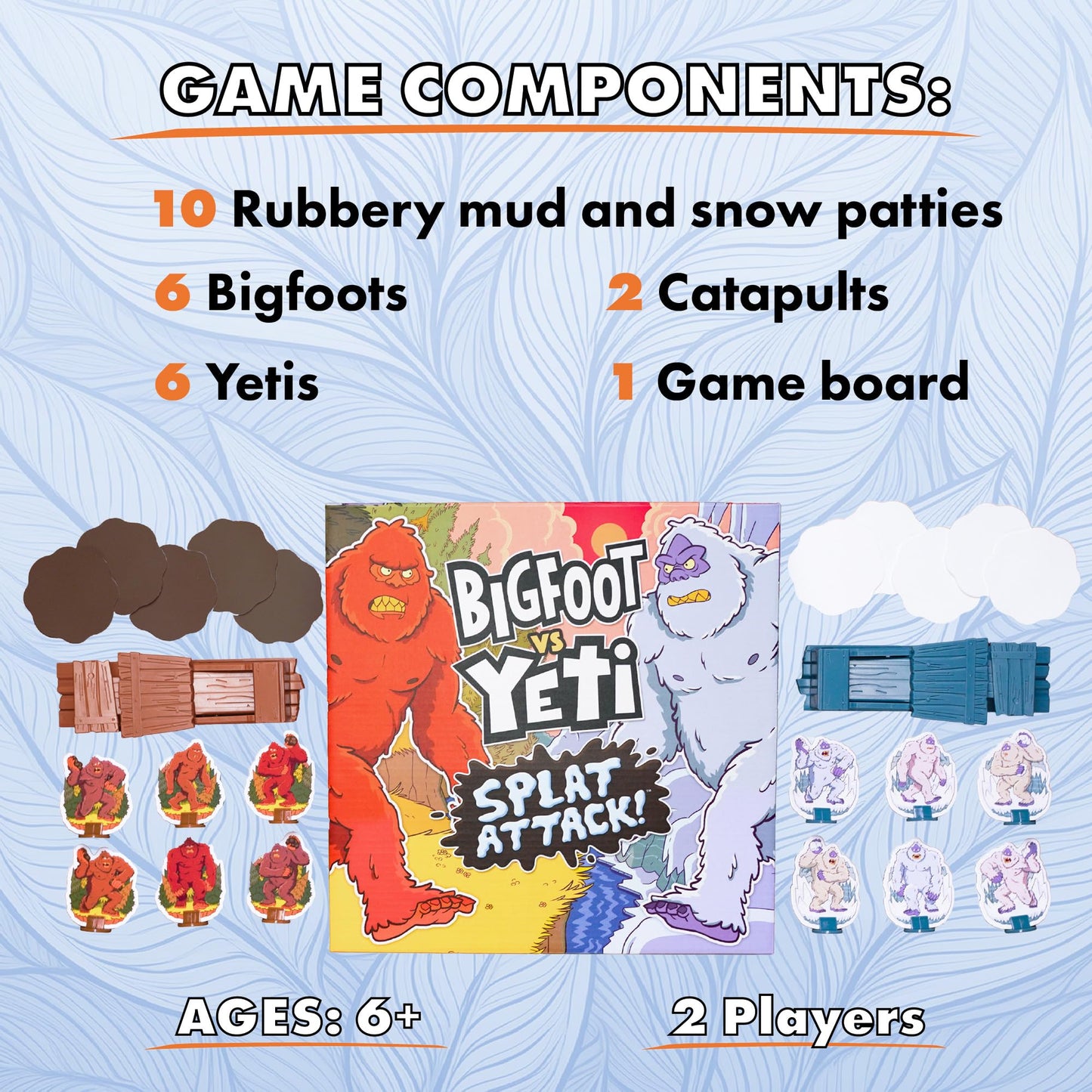The Good Game Company: Bigfoot vs Yeti Splat Attack — 2-Player Family Catapult Game