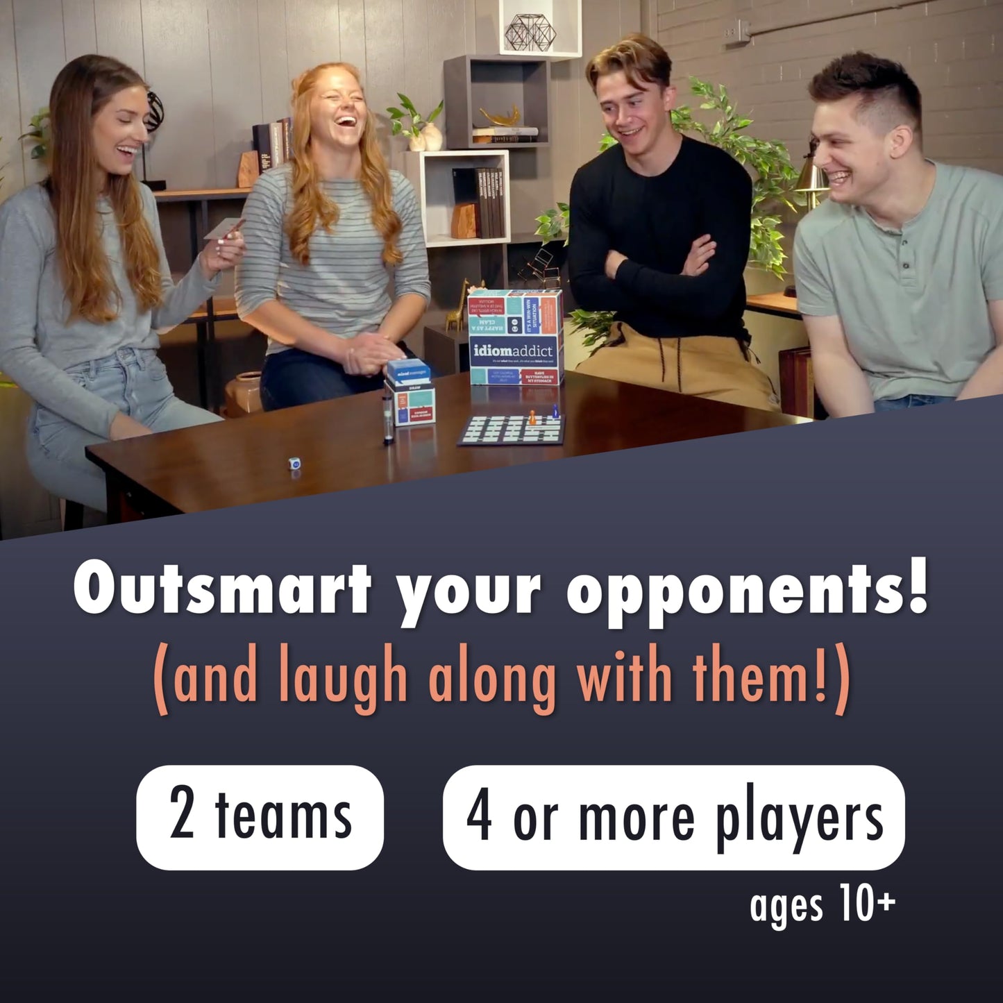 Idiom Addict — 2400 Funny Brain Teasers for 4+ Players | The Good Game Company
