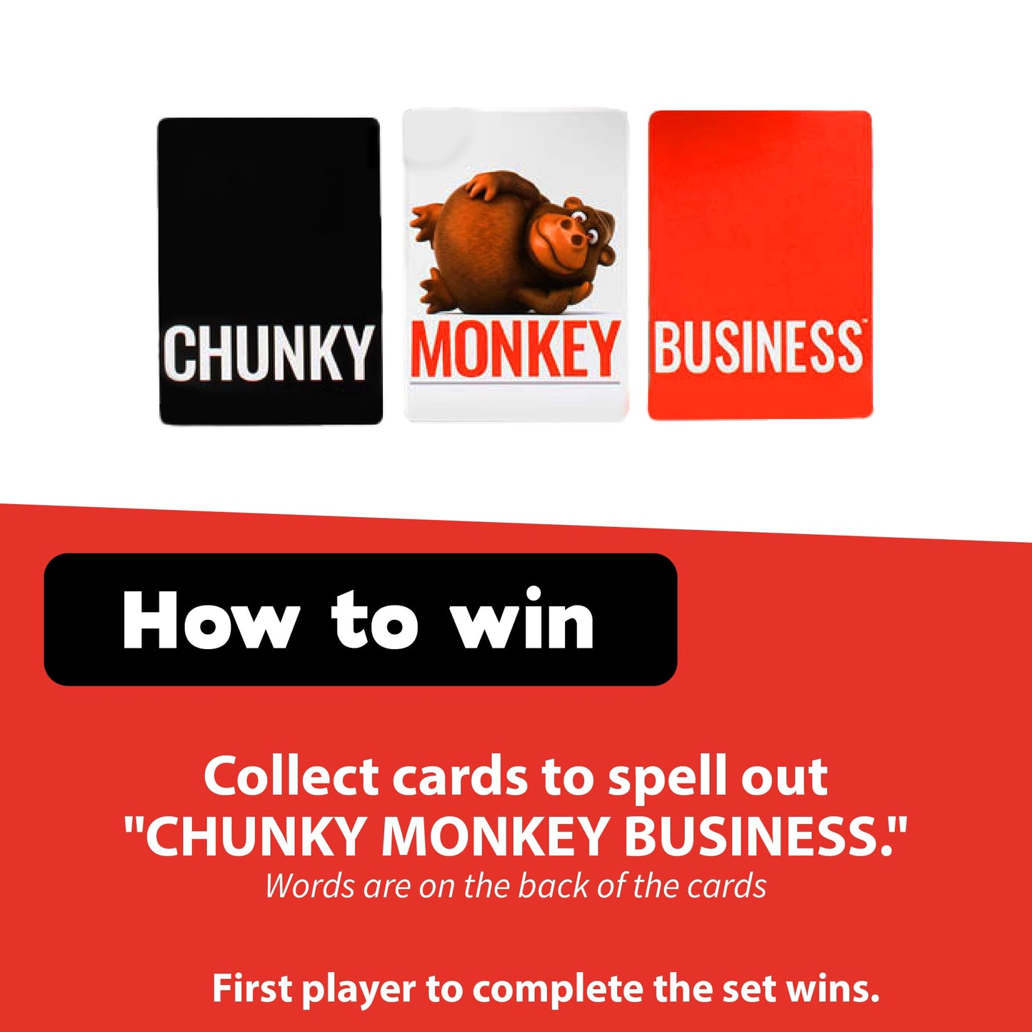 Chunky Monkey Business — Fun Fill-in-the-Blank Word Guessing Party Game by The Good Game Company