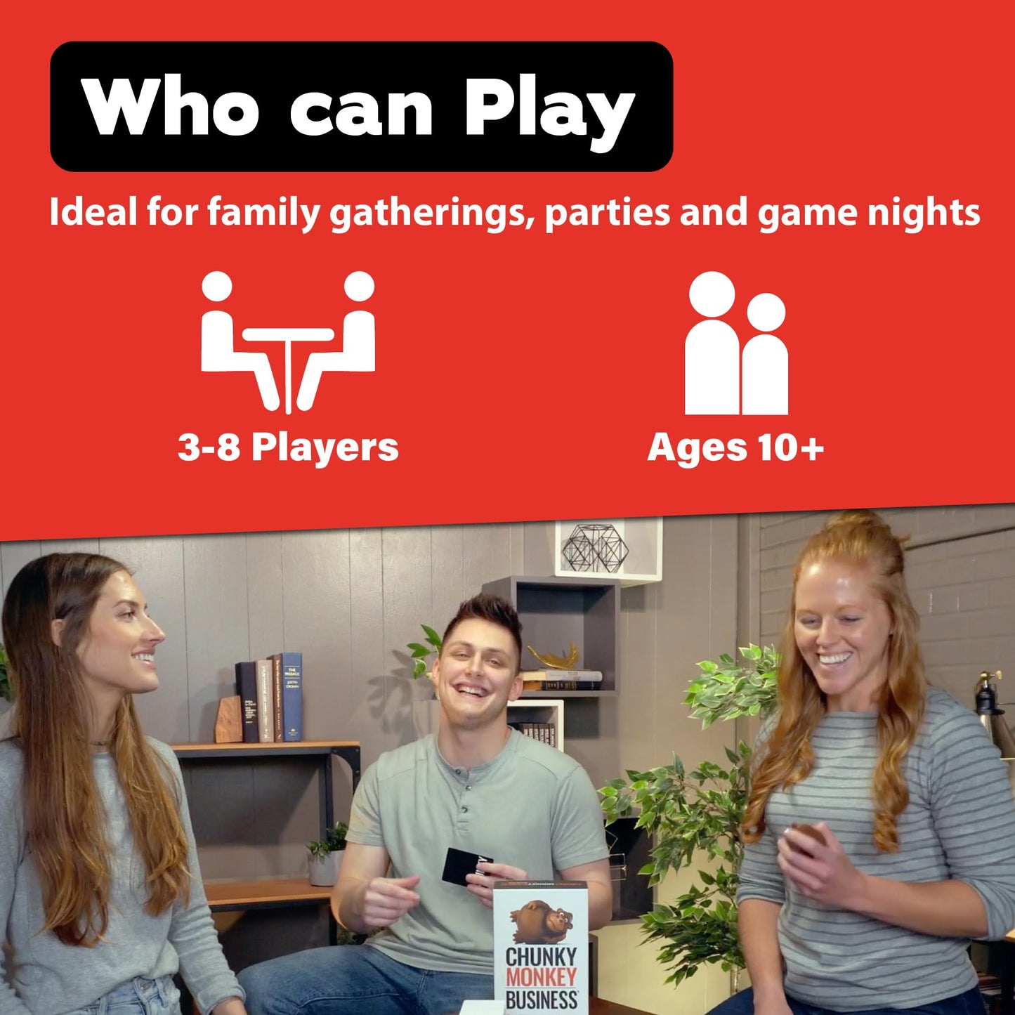 Chunky Monkey Business — Fun Fill-in-the-Blank Word Guessing Party Game by The Good Game Company