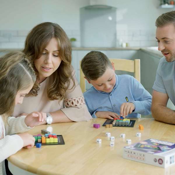 The Genius Square by The Happy Puzzle Company – Game of The Year Award Winner, 60,000+ Solutions STEM Puzzle