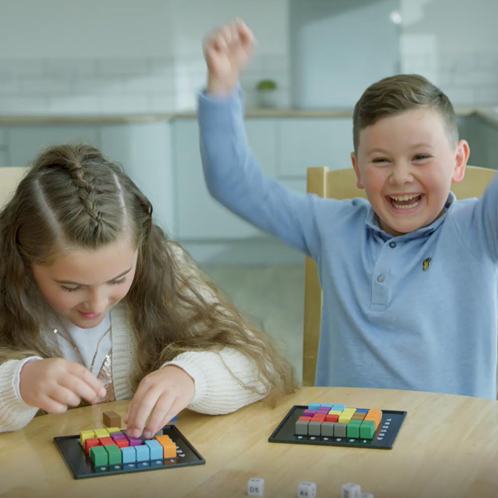 The Genius Square by The Happy Puzzle Company – Game of The Year Award Winner, 60,000+ Solutions STEM Puzzle