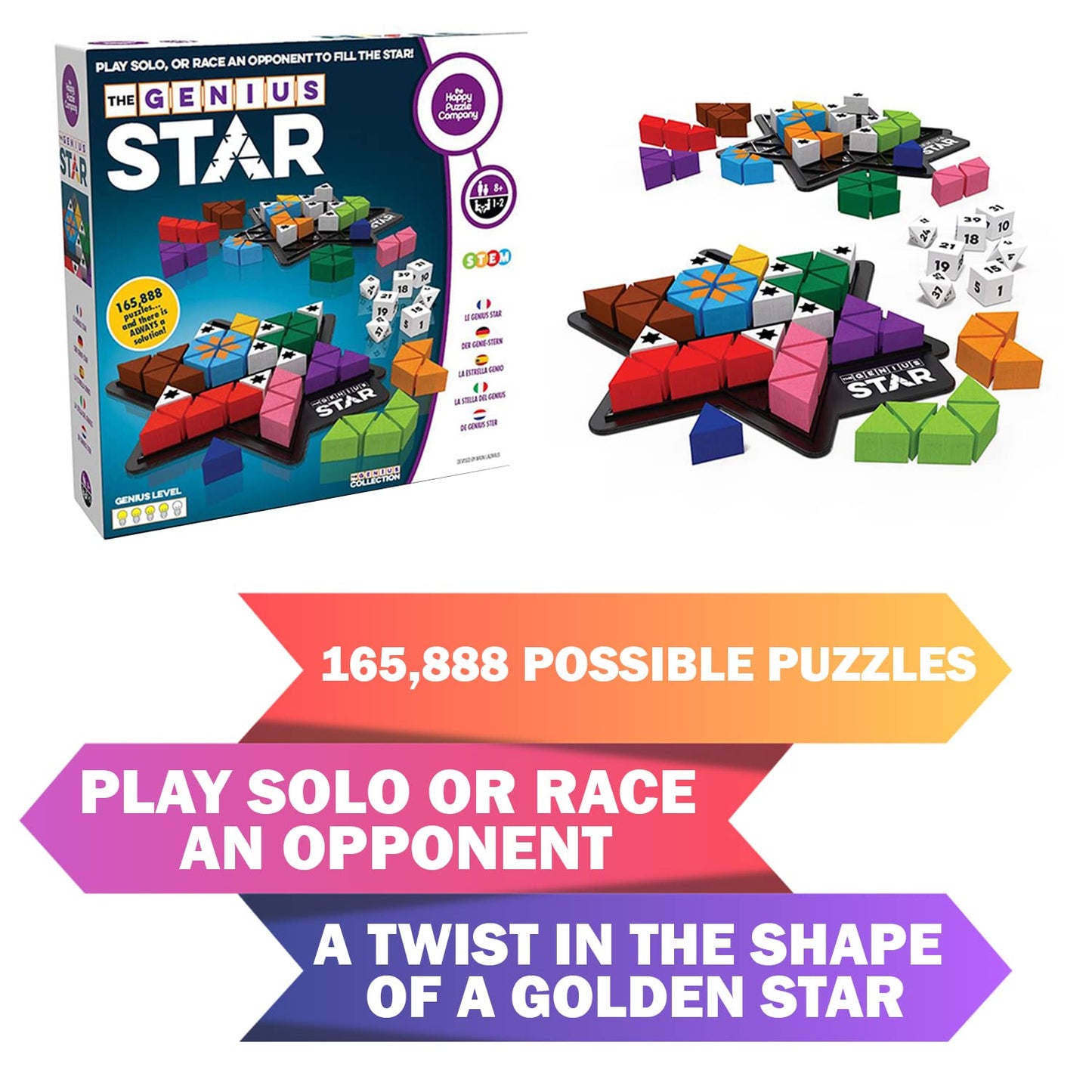 Genius Star by The Happy Puzzle Company – Award-Winning Family Board Game