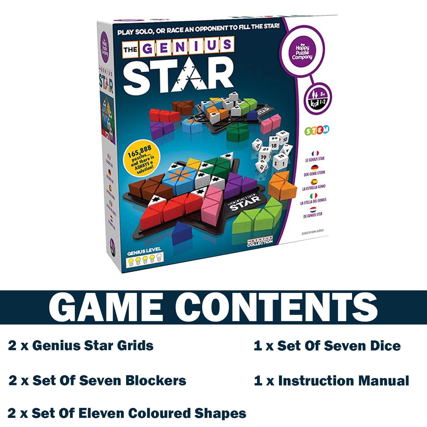Genius Star by The Happy Puzzle Company – Award-Winning Family Board Game