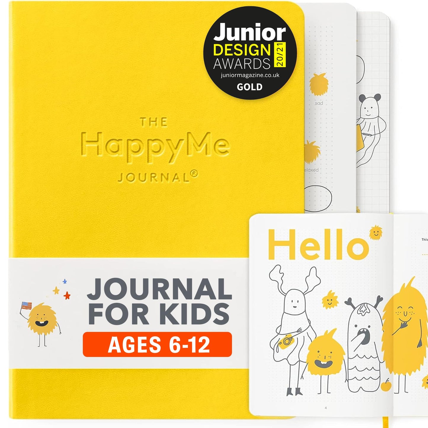 HappyMe Journal for Kids — Gratitude, Daily Prompts & Growth Mindset (Ages 6-12) | The HappyMe Journal