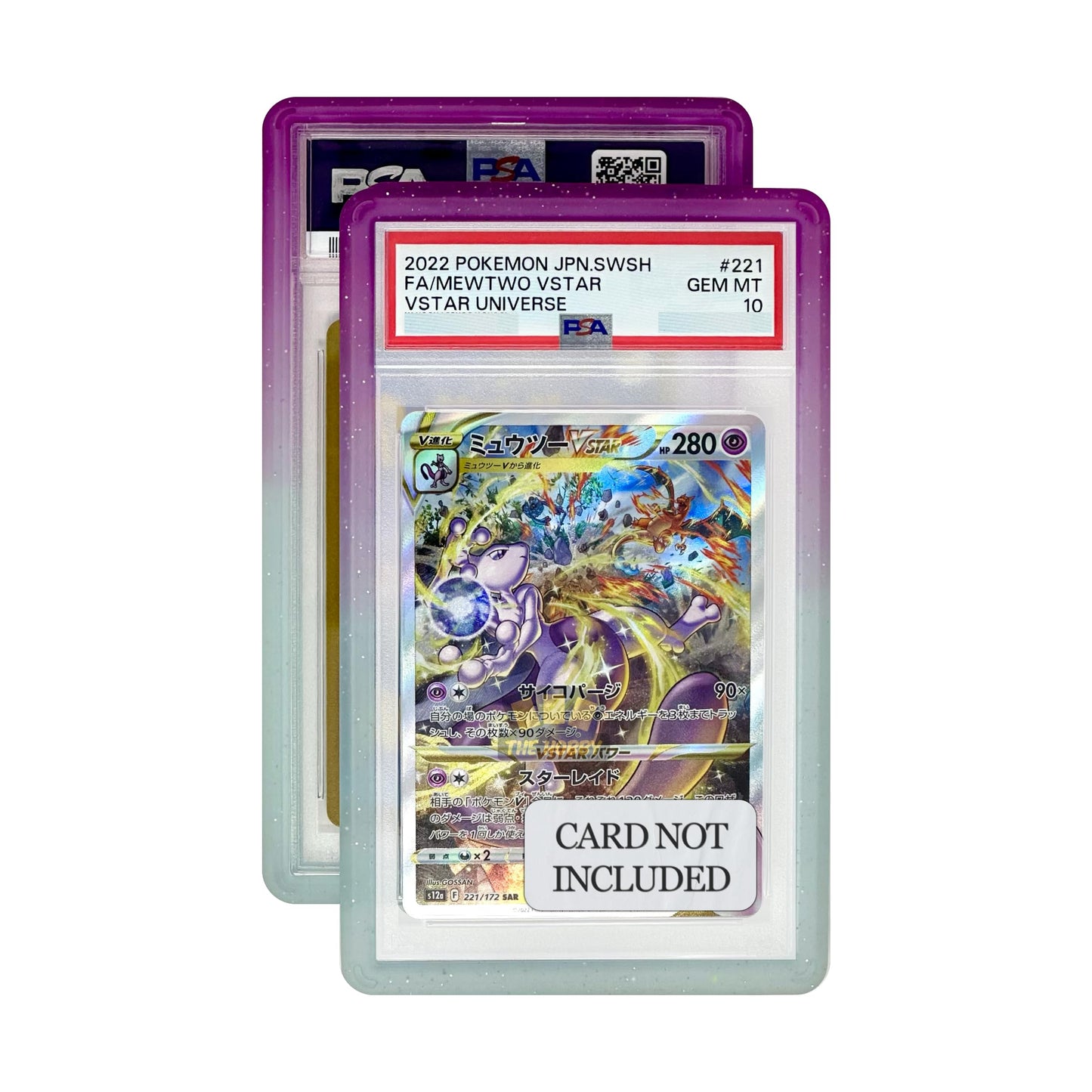 The Hobby Lair Slab Shield Amethyst Bumper Guard for PSA Graded Cards (1 Pack) – Limited Edition Gradient Edge Protector