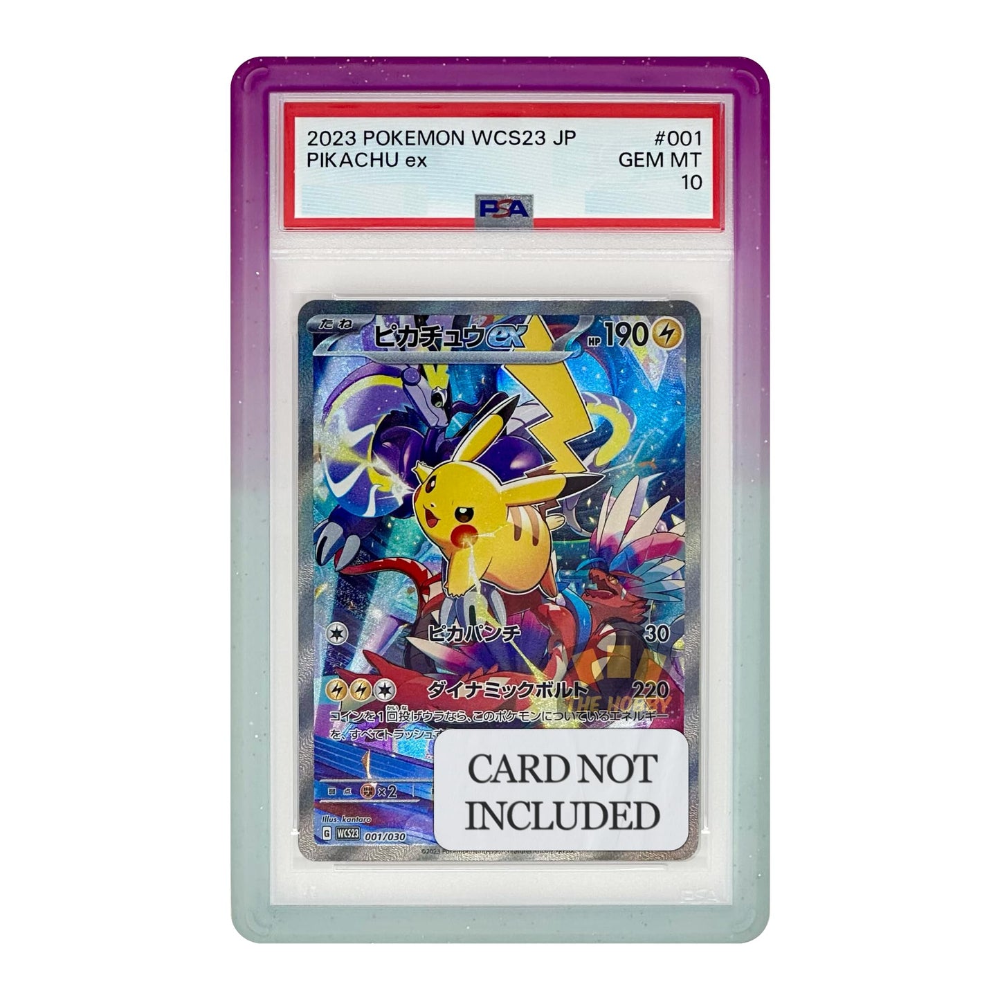 The Hobby Lair Slab Shield Amethyst Bumper Guard for PSA Graded Cards (1 Pack) – Limited Edition Gradient Edge Protector