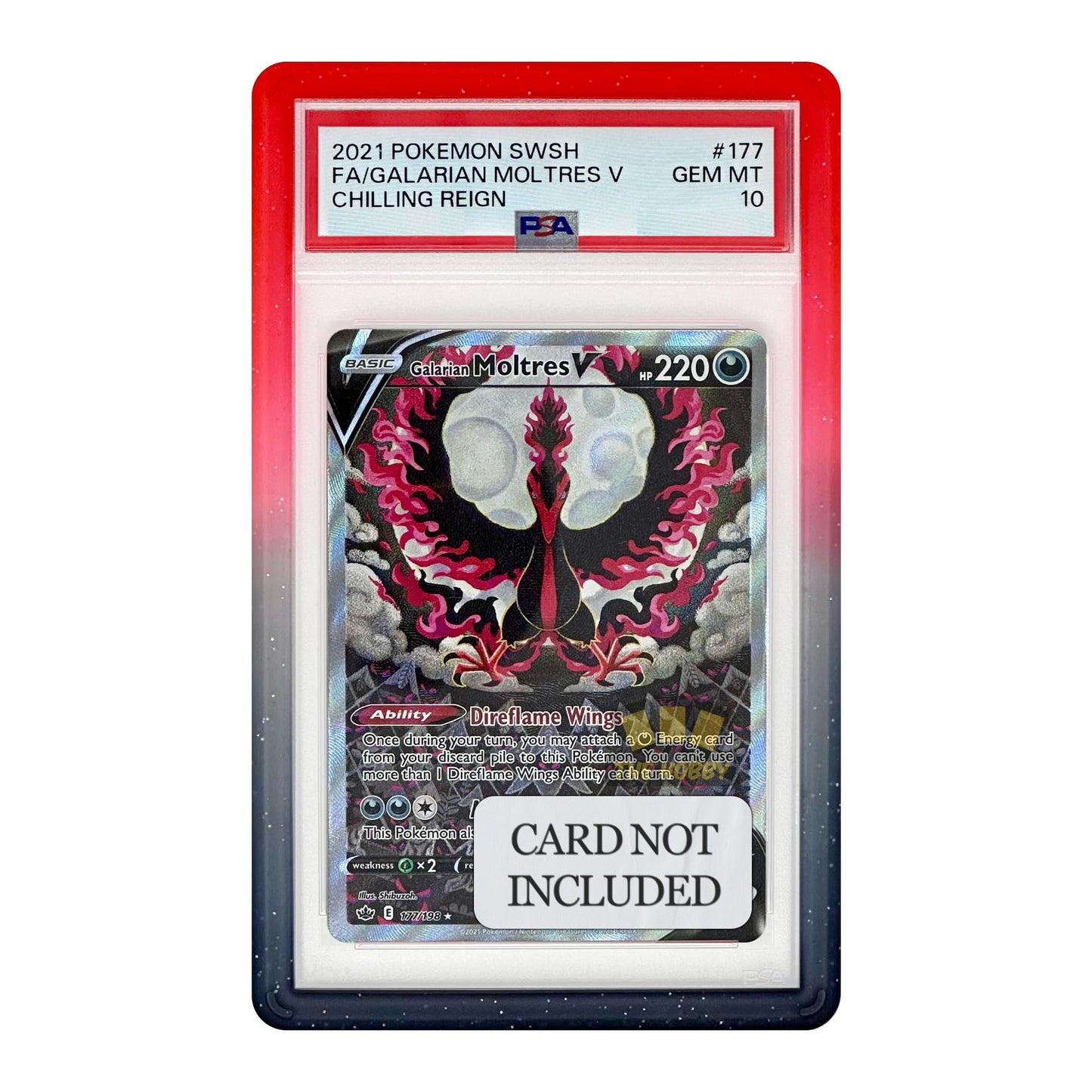The Hobby Lair PSA Slab Shield – Galaxy Gradient Bumper Guard for PSA Graded Cards (1 Pack)