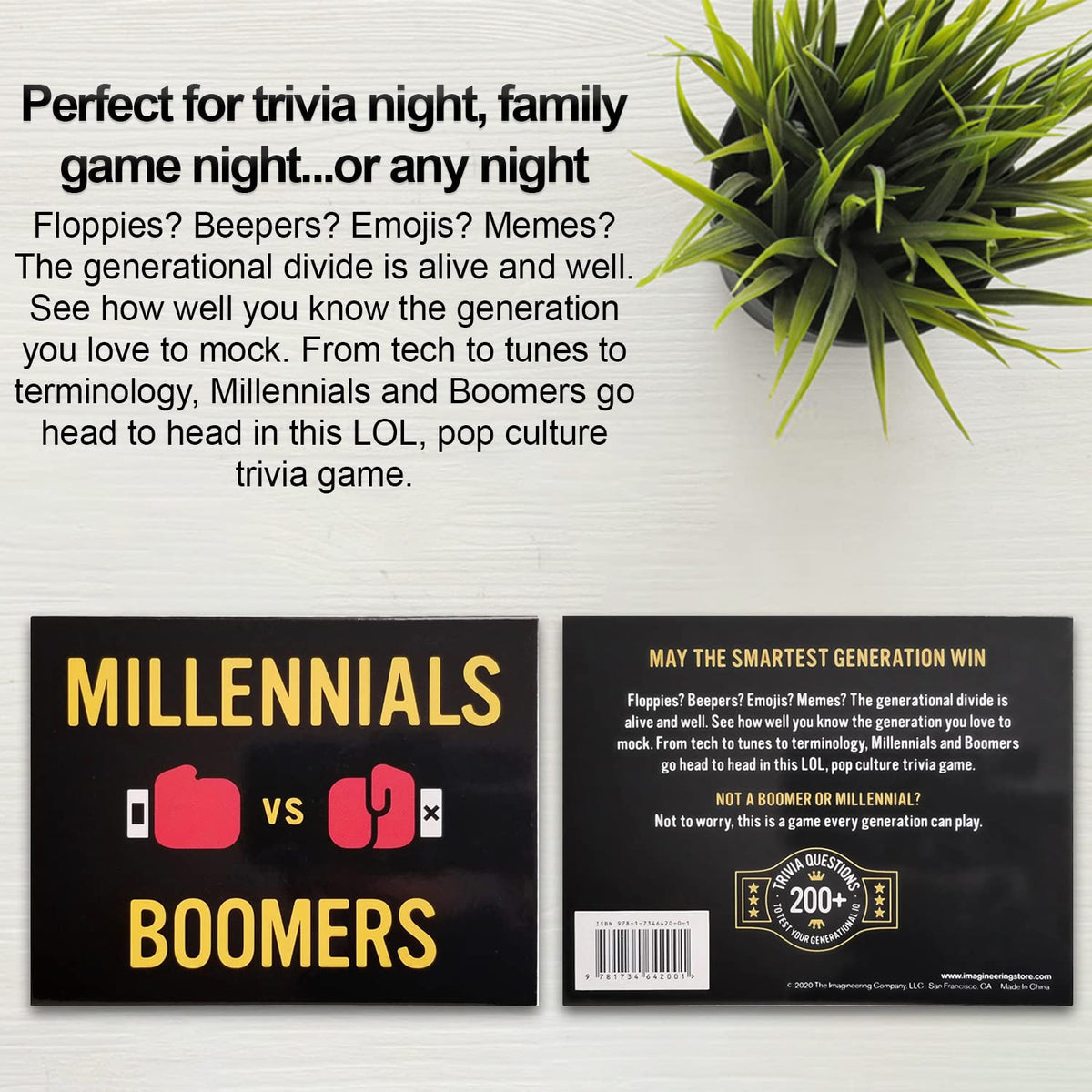 The Imagineering Company Millennials vs Boomers Trivia Card Game | 1,000 Questions Across Five Categories