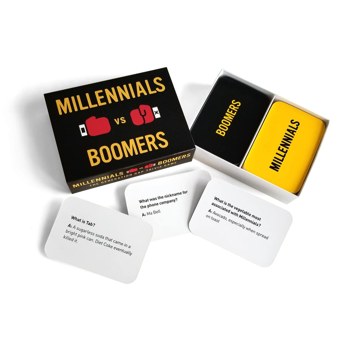 The Imagineering Company Millennials vs Boomers Trivia Card Game | 1,000 Questions Across Five Categories