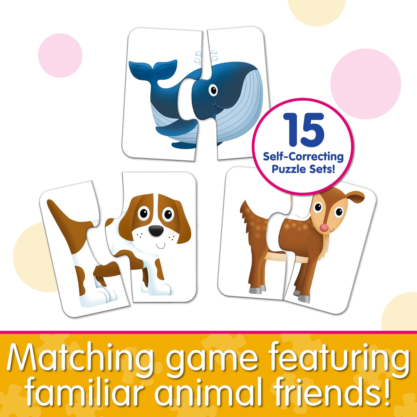 The Learning Journey: My First Match It! Head and Tails – 15 Self-Correcting Animal Puzzles