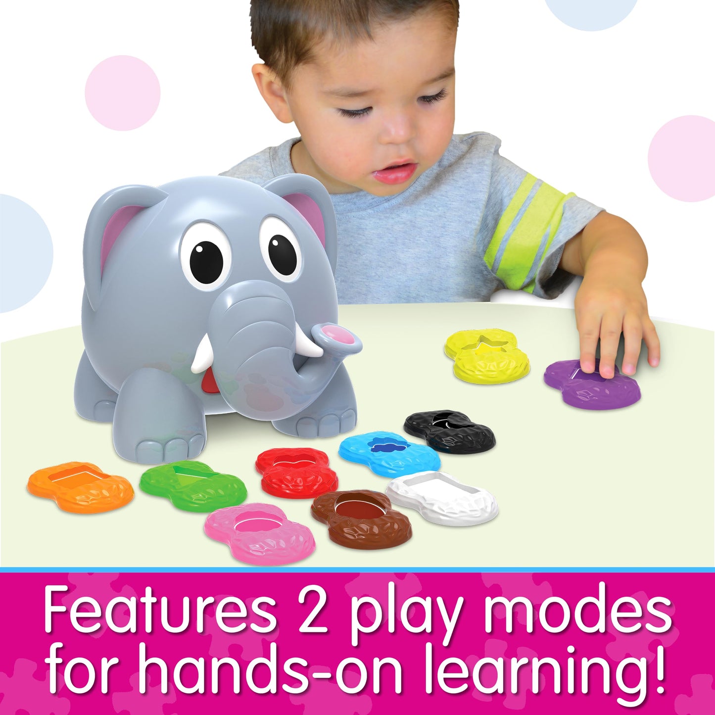The Learning Journey Learn with Me Shapes Elephant – Colors & Shapes Toy for Toddlers 2+