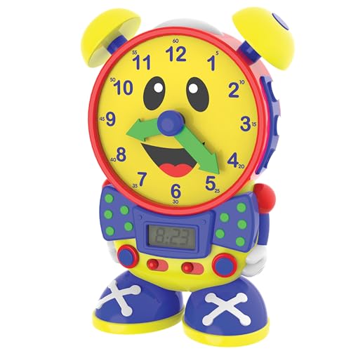 The Learning Journey Telly Teaching Time Clock – Learn Analog & Digital Time