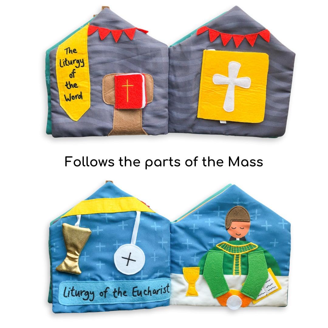 The Little Rose Shop Catholic Mass Quiet Book for Toddlers & Preschoolers | Learn the Liturgy