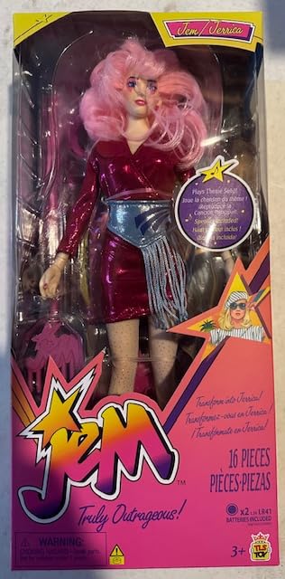Jem and The Holograms 12-Inch Fashion Doll by The Loyal Subjects – 28 Points of Articulation & 15 Accessories
