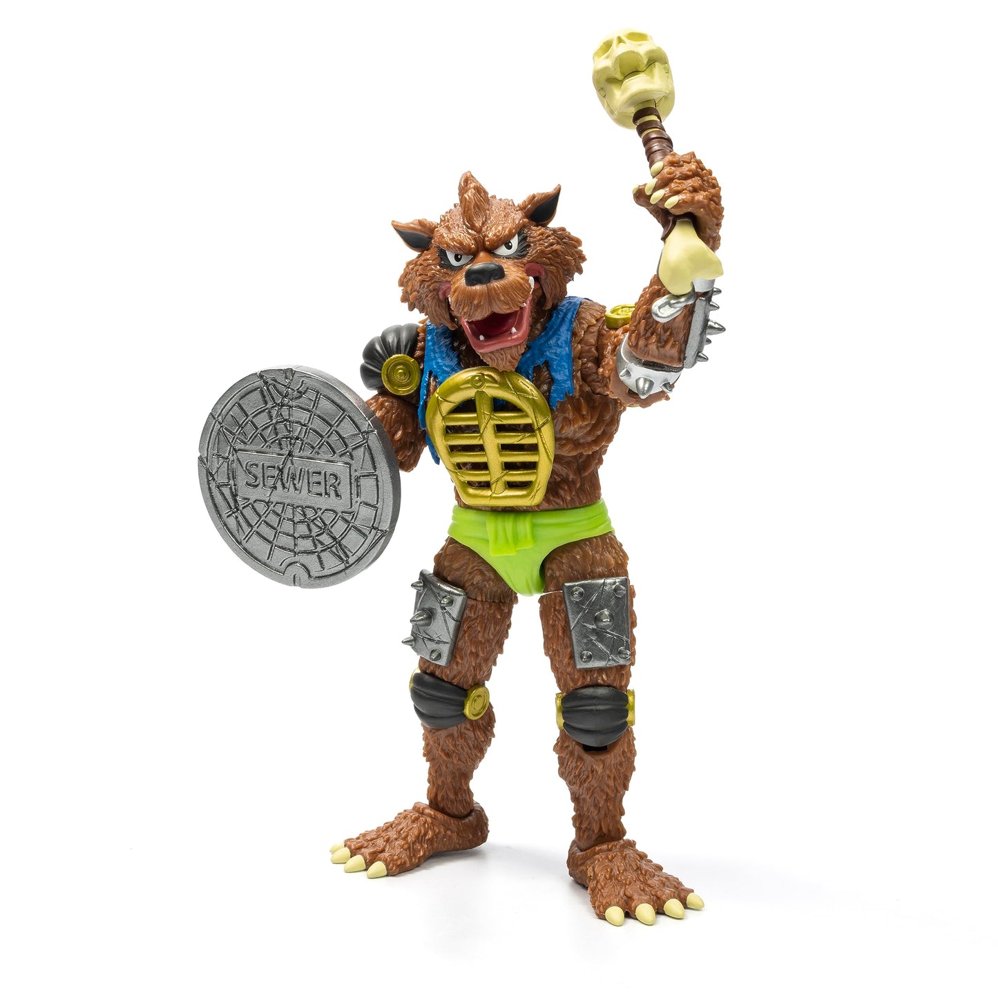 The Loyal Subjects TMNT BST AXN Rahzar 6-Inch Action Figure | Collectible Mutant Wolf