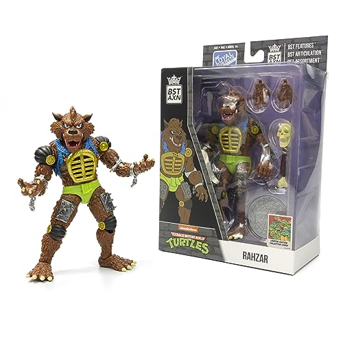 The Loyal Subjects TMNT BST AXN Rahzar 6-Inch Action Figure | Collectible Mutant Wolf