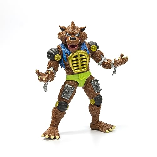 The Loyal Subjects TMNT BST AXN Rahzar 6-Inch Action Figure | Collectible Mutant Wolf