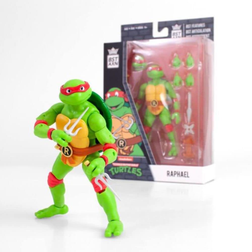 Loyal Subjects BST AXN Raphael 5-Inch TMNT Action Figure – Collectible Display