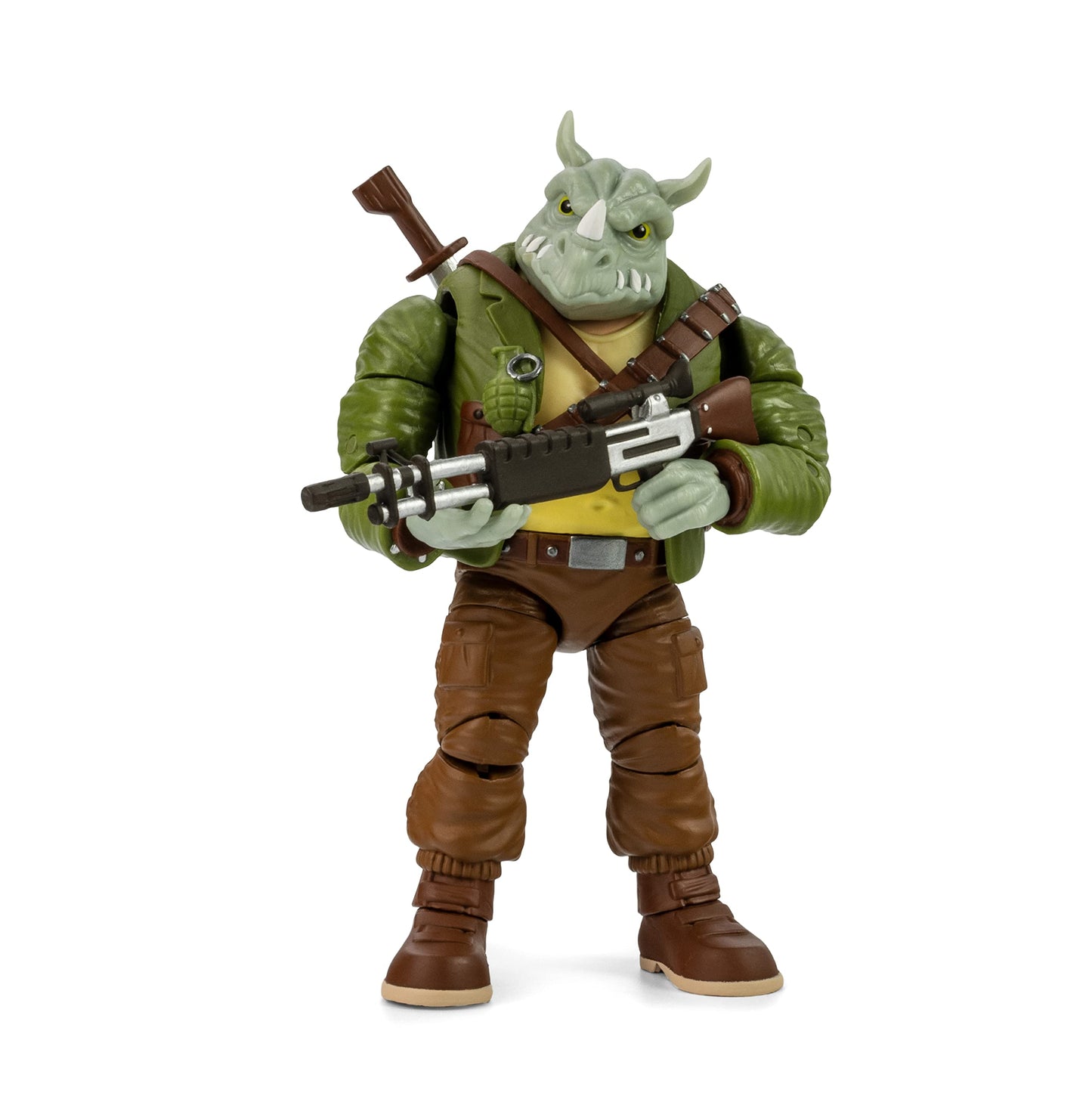 The Loyal Subjects BST AXN Rocksteady 5in Action Figure with Accessories – TMNT