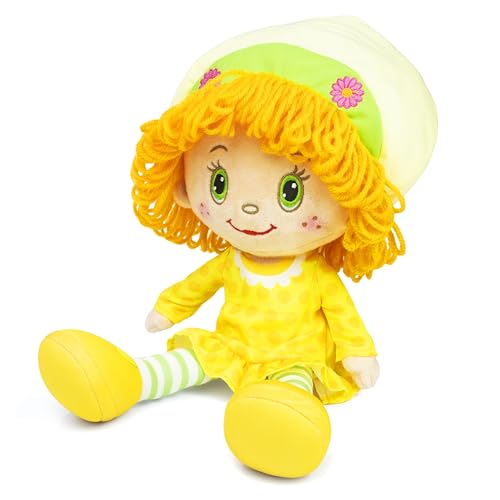 The Loyal Subjects Strawberry Shortcake 14in Lemon Meringue Rag Doll – Embroidered Plush
