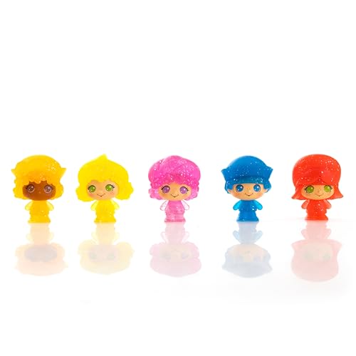 The Loyal Subjects Strawberry Shortcake Berry Besties Glitter 5-Pack – 1.5in Cheebee Figures