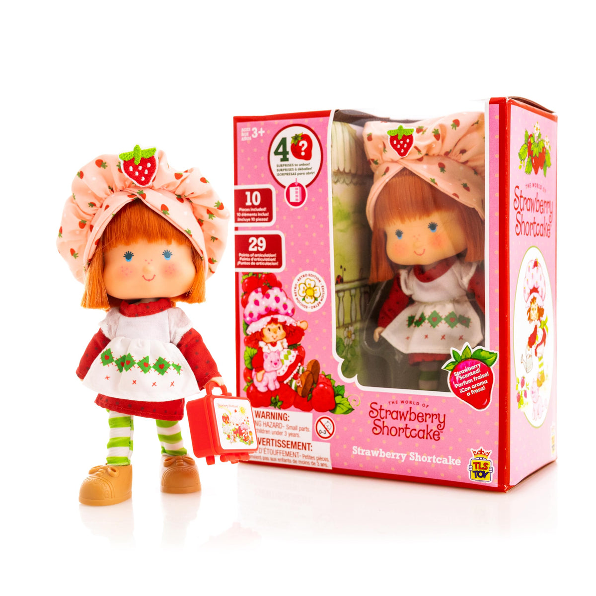 The Loyal Subjects Strawberry Shortcake 5.5-Inch Poseable Limited Edition Doll – Sweet Scented Hair and 29 Articulation Points