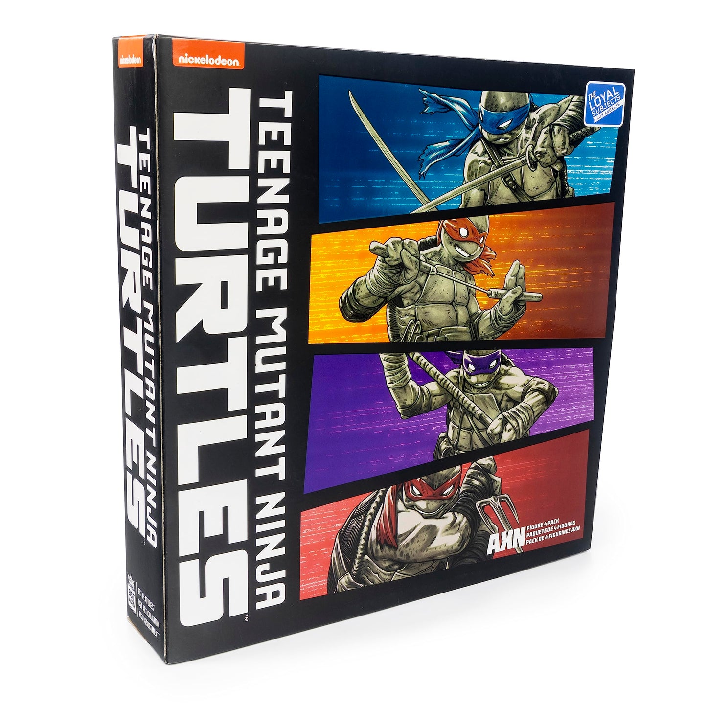 The Loyal Subjects TMNT BST AXN 5-Inch 4-Pack – Black & White Comic-Inspired Figures