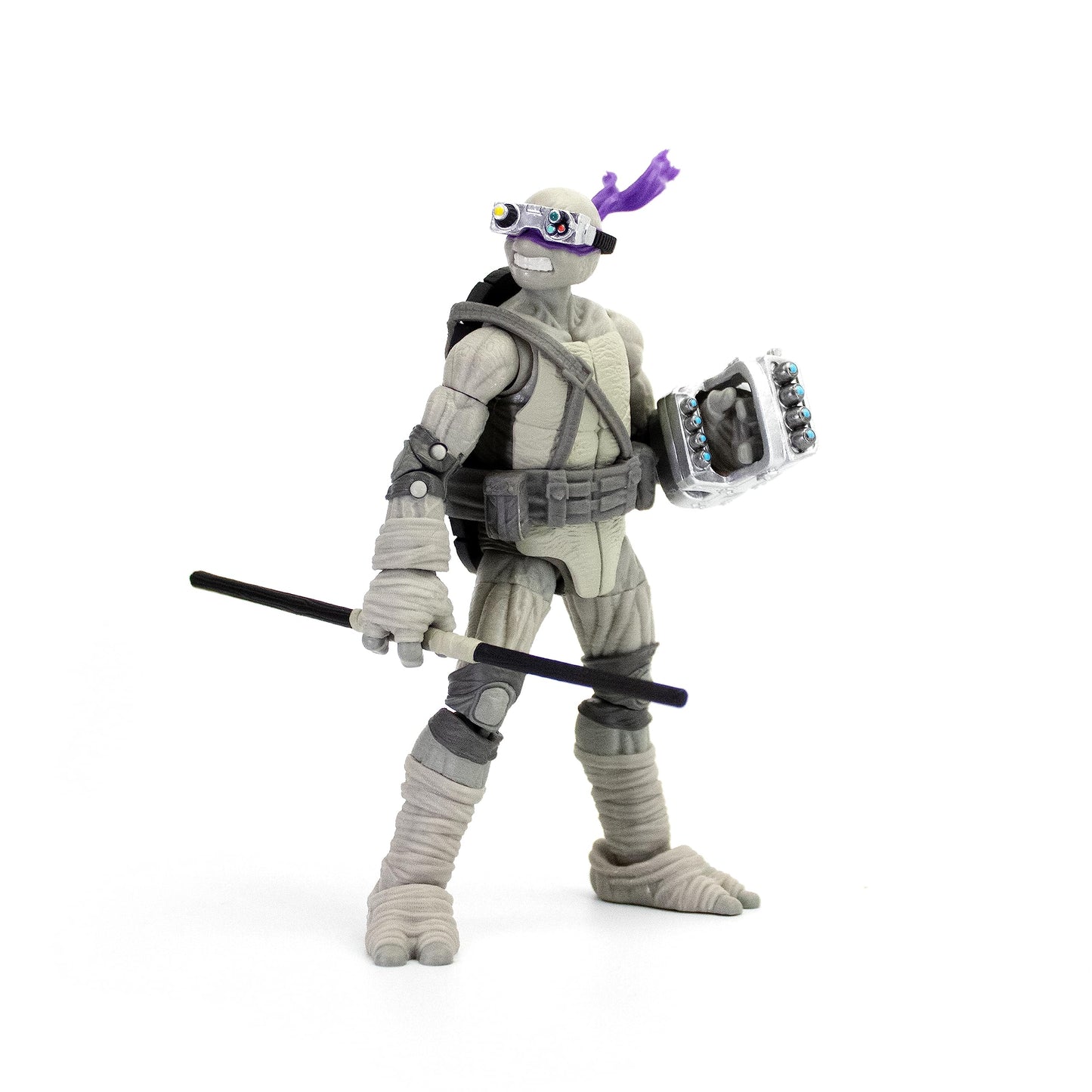 The Loyal Subjects TMNT BST AXN 5-Inch 4-Pack – Black & White Comic-Inspired Figures